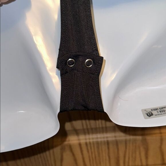 Express Black Bodysuit with Wrap-Style Design - Picture 3 of 5